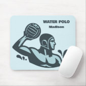 Custom Name Water Polo Mousepad (Mit Mouse)