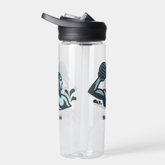 Custom Name Water Polo Trinkflasche (Rechts)
