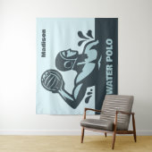 Custom Name Water Polo Wandteppich (Beispiel)
