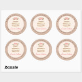 Custom Name Wedding Cake Business Sticker (Blatt)
