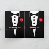 CUSTOM NAME Wedding DJ Wedding Thank You Dankeskarte (Innenseite)