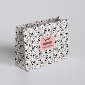 Custom Name Wedding Heart Sketch Gift Wrapping Bag Große Geschenktüte