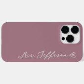 Custom Name Wedding Phone Case Gift for the Bride (Rückseite (Horizontal))