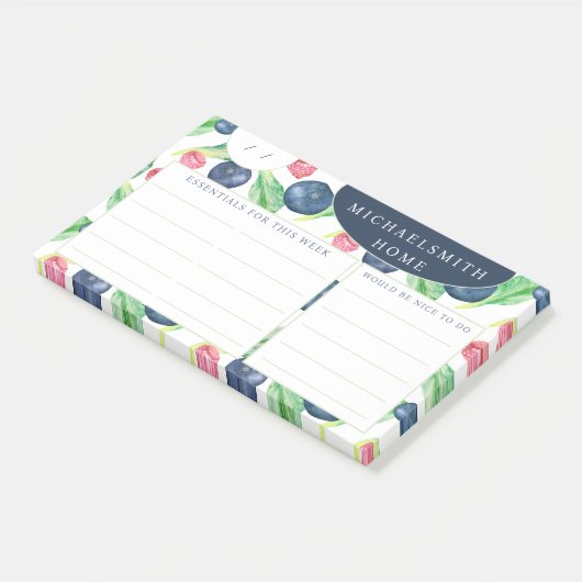 Custom Name Weekly To Do  Post-it Klebezettel (angewinkelt)