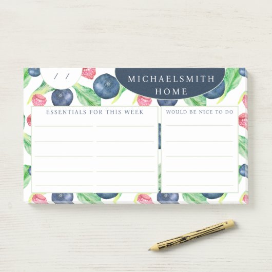 Custom Name Weekly To Do  Post-it Klebezettel (Auf Schreibtisch)
