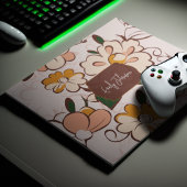Custom Name Whimsical Botanical Mousepad