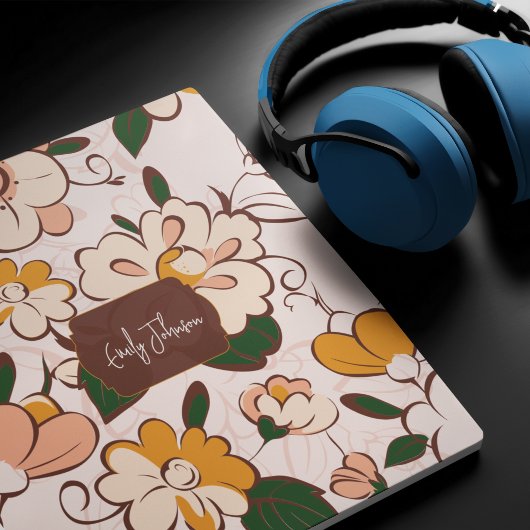 Custom Name Whimsical Botanical Mousepad