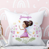 Custom Name Whimsical Nursery Fairy Pillow Kissen