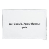 Custom Name White Pillowcases – Personalized Pillo Kissenbezug (Vorderseite-Links)