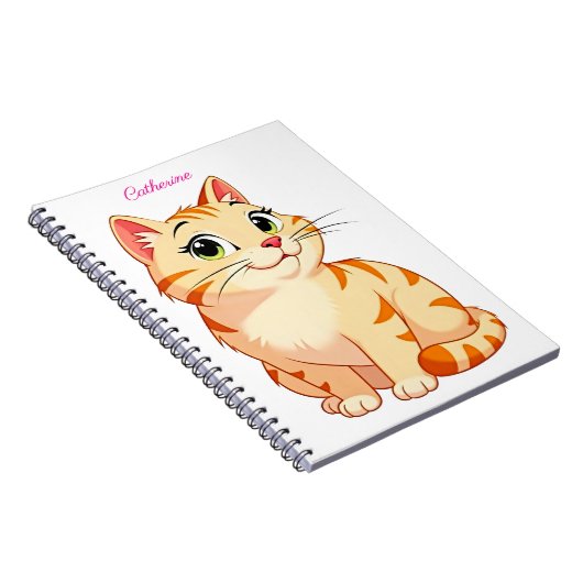 Custom name with a cool cat notizblock (Rechte Seite)