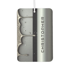 Custom Name With Dripping Liquid Metal Autolufterfrischer