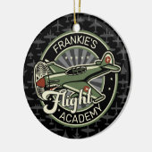 Custom NAME WWII Military Fighter War Plane Retro Keramik Ornament (Links)