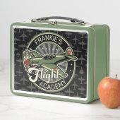 Custom NAME WWII Military Fighter War Plane Retro Metall Brotdose (Beispiel)