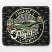 Custom NAME WWII Military Fighter War Plane Retro Mousepad (Vorne)