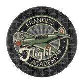 Custom NAME WWII Military Fighter War Plane Retro Schneidebrett (Vorderseite)