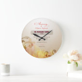 Custom Name & Year Nun, 60th Anniversary Religious Große Wanduhr (Zuhause)