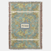 Custom Name Zen Mandala Throw Blanket. Decke (Vorderseite Vertikal)