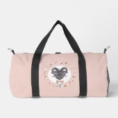 Custom Name Zodiac Sign Aries Duffle Bag (Vorderseite)