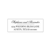 Custom Names Calligraphy Return Address Wedding  Permastempel (Design)