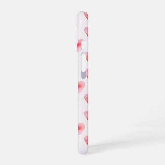 Custom Names Romantic Pink Love Design -  iPhone 16 Hülle (Linke Seite)