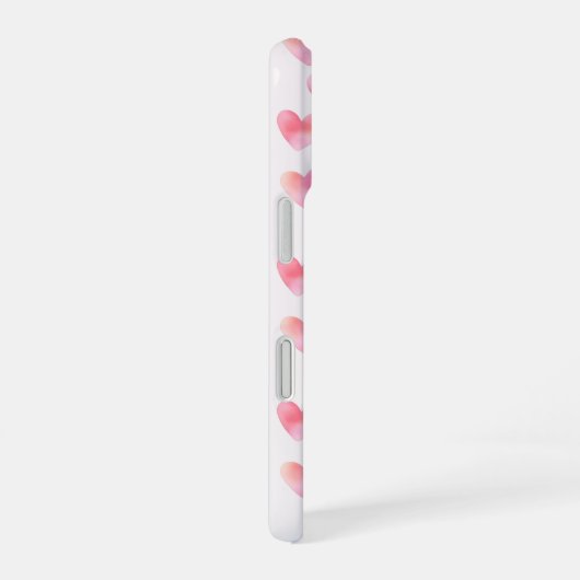 Custom Names Romantic Pink Love Design -  iPhone 16 Hülle (Rechte Seite)
