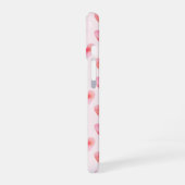 Custom Names Romantic Pink Love Design - iPhone 16 Hülle (Linke Seite)