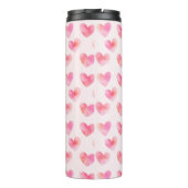 Custom Names Romantic Pink Love Design -  Thermosbecher (Rückseite)