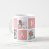 Custom Nanie Großmutter 5 Foto Collage Kaffeetasse (Vorderseite Links)