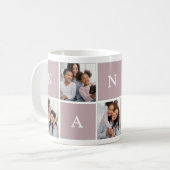 Custom Nanny Großmutter 5 Foto Collage Kaffee Mu Kaffeetasse (Vorderseite Links)