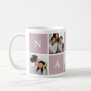 Custom Nanny Großmutter 5 Foto Collage Kaffee Mu Kaffeetasse
