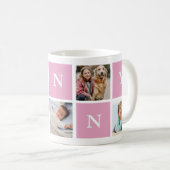 Custom Nanny Großmutter 5 Foto Collage Kaffeetasse (VorderseiteRechts)