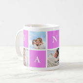 Custom Nanny Großmutter 5 Foto Collage Kaffeetasse (Vorderseite Links)