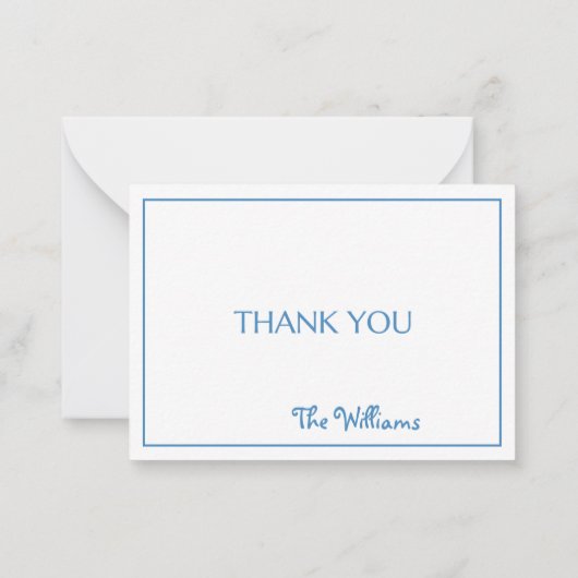 Custom Nantucket Basket Blue Hydrangeas Vielen Dan Mitteilungskarte (Rückseite)