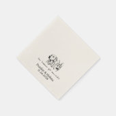 Custom Napkins mit Namen Personalisierte Verlobung Serviette (Ecke)