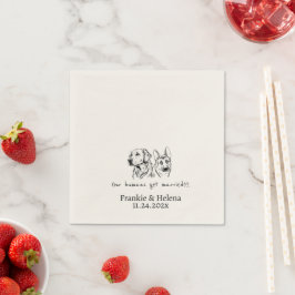 Custom Napkins mit Namen Personalisierte Verlobung Serviette
