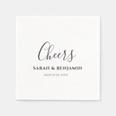Custom Napkins Personalized Wedding Person Serviette (Vorderseite)