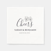 Custom Napkins Personalized Wedding Person Serviette (Vorderseite)