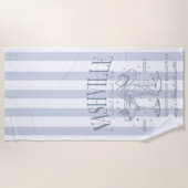 Custom Nashville Bachelorette Rodeo Beach Handtuch (Vorderseite)