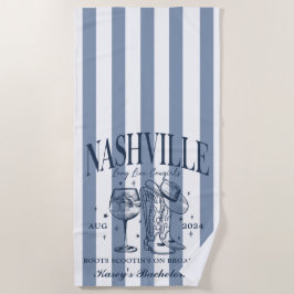Custom Nashville Bachelorette Rodeo Beach Handtuch