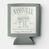 Custom Nashville Bachelorette Rodeo Cocktail Dosenkühler (Vorderseite)