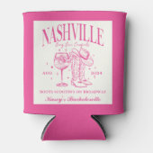 Custom Nashville Bachelorette Rodeo Cocktail Dosenkühler (Vorderseite)