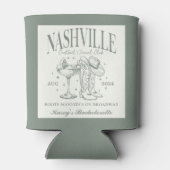 Custom Nashville Bachelorette Rodeo Cocktail Dosenkühler (Rückseite)