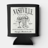 Custom Nashville Bachelorette Rodeo Cocktail Dosenkühler (Rückseite)