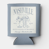 Custom Nashville Bachelorette Rodeo Cocktail Dosenkühler (Vorderseite)