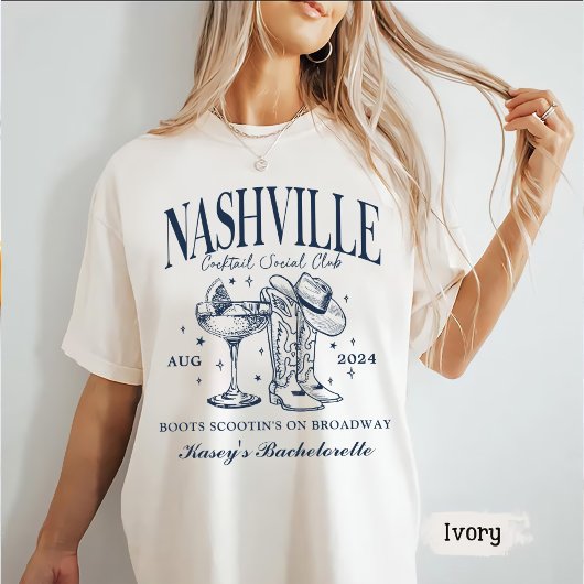 Custom Nashville Bachelorette Rodeo Cocktail T-Shirt