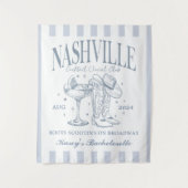 Custom Nashville Bachelorette Rodeo Cocktail Wandteppich (Vorderseite)