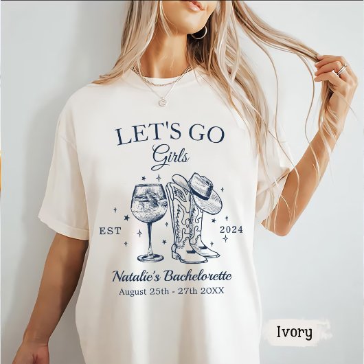 Custom Nashville Junggeselinnen-Abschied Let's Go T-Shirt