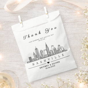Custom Nashville Skyline - Begrüßung Geschenktütchen