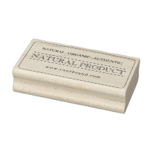 Custom Natural Organic Product Rubber Stamp