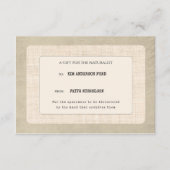 Custom Naturalist Graduation Gift Enclosure Card Dankeskarte (Vorderseite)